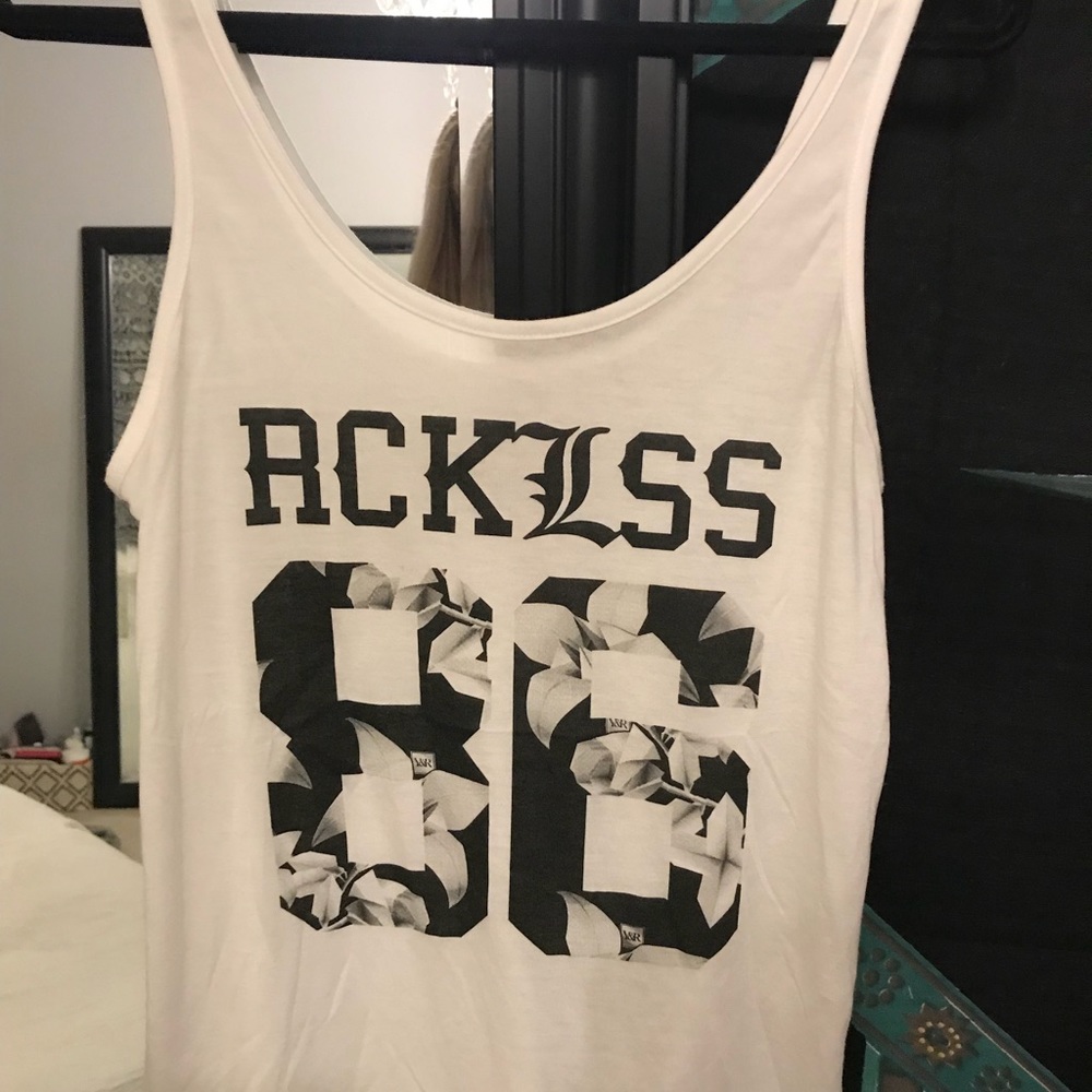 Young and reckless tank top
